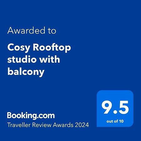 Cosy Rooftop Studio With Balcony Belgrado Esterno foto